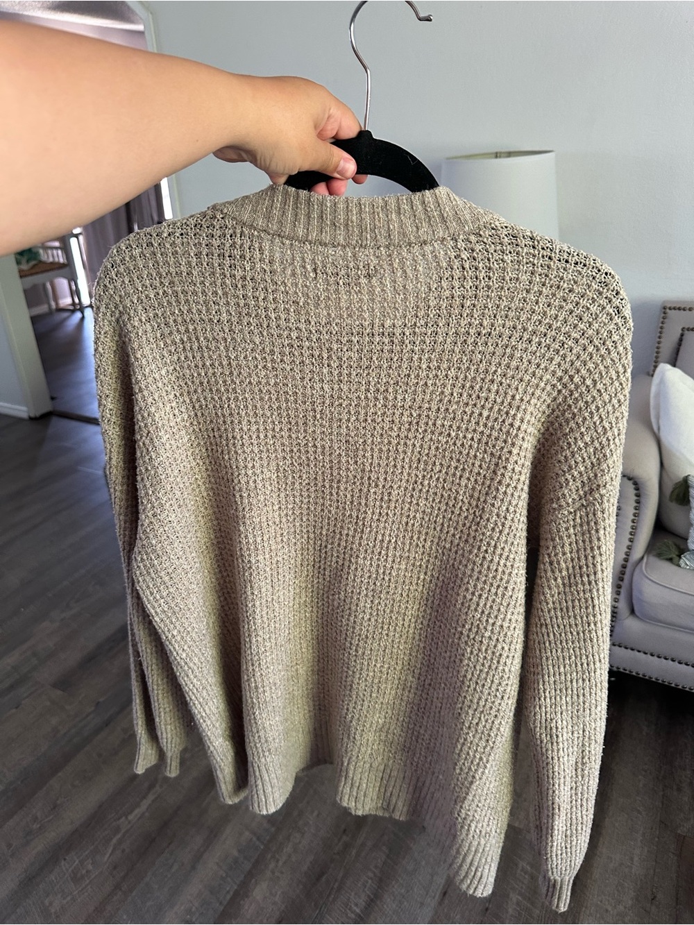 American Eagle Outfitters Beige Crew Neck Sweater - Picture 2 of 4